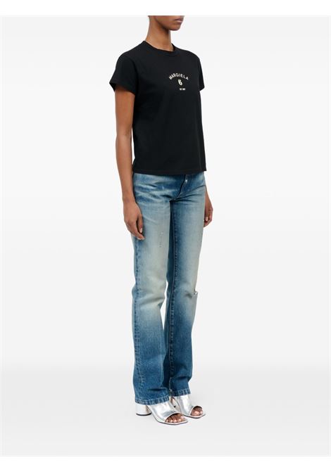t-shirt signature donna nera MM6 MAISON MARGIELA | S62GD0216 M20048900